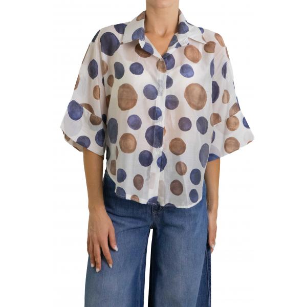 Camicia con pois grandi